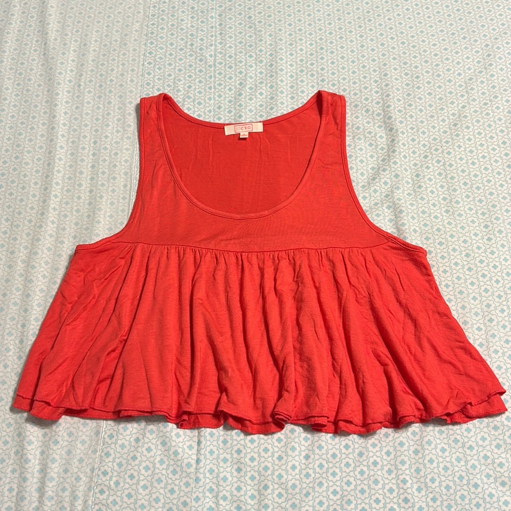CXO NWOT Red Cropped Tank Top